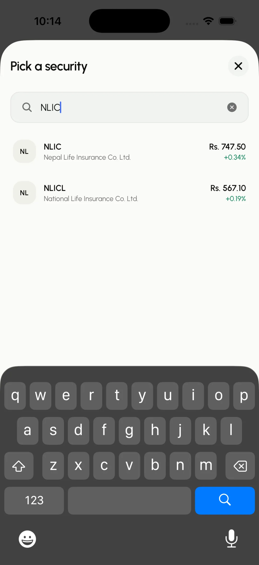 Pick it from the results